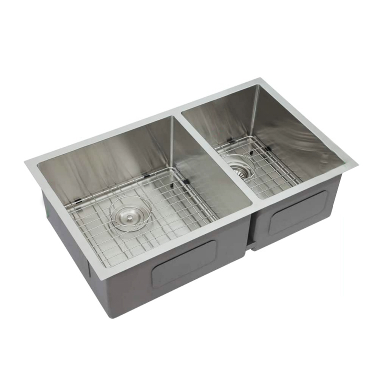 CUPC Stainless steel 304 undermount double bowl kitchen sink 60/40