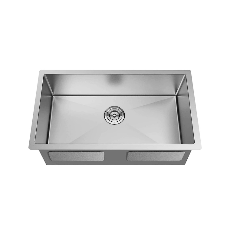 Stainless steel 304 Satin Undermount kitchen handmade single bowl sink 7145