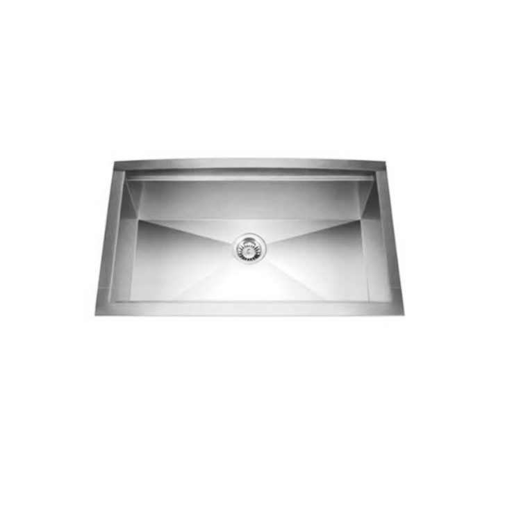 Stainless steel SUS304 Satin Undermount kitchen handmade Workstation single bowl sink With Ledge 8451